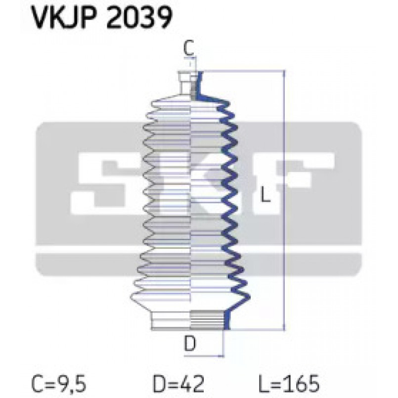 VKJP 2039 SKF - Пильовик привідного валу